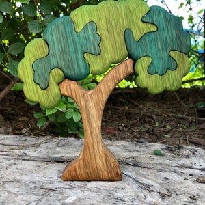 Vibrant Tree of Life Puzzle Eco-Chic Wooden Jigsaw, Interactive Family Game, Nature-Inspired Gift image 3