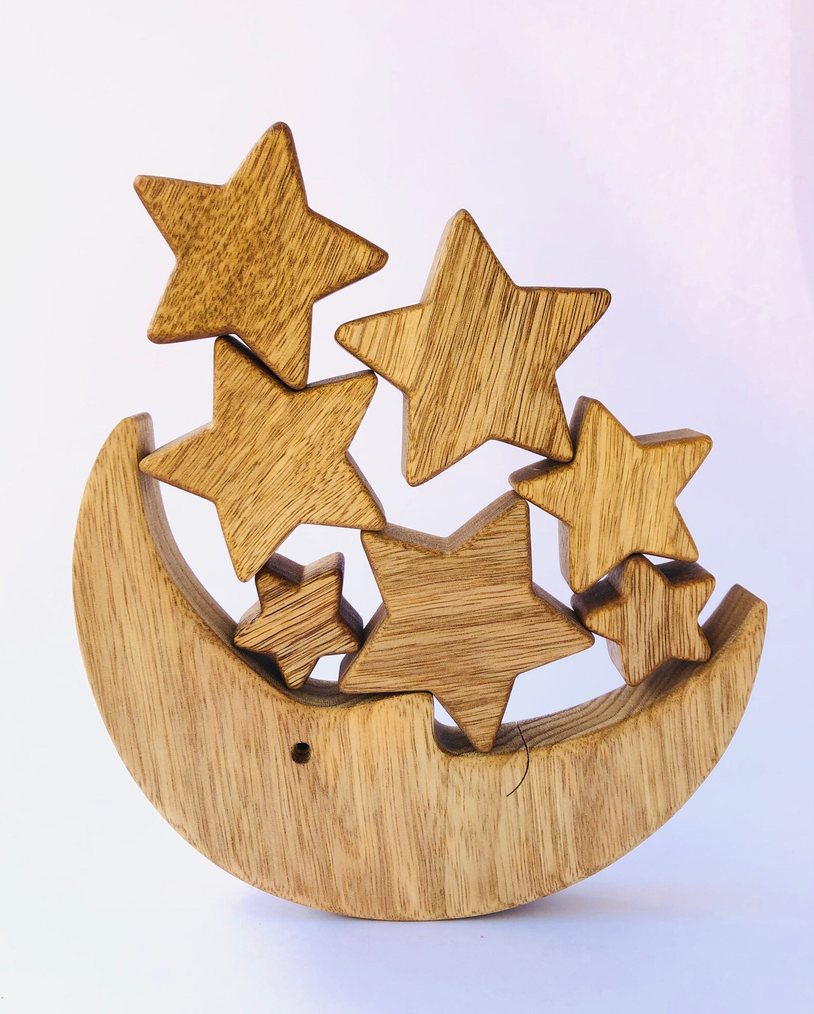 Wooden Moon and Stars Tower. Etsy