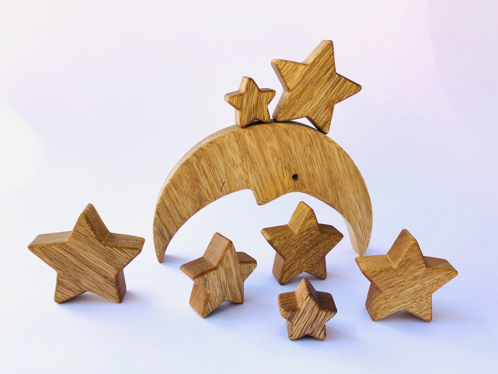 Wooden Moon and Stars Tower. Etsy