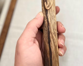Mezuzah with Unique Wood Grain | Handcrafted Wooden Design | Modern Judaica Home Decor