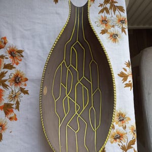 Hjördis Oldfors Upsala Ekeby Lövskål | Vintage Mid Century Modern keramisk skål