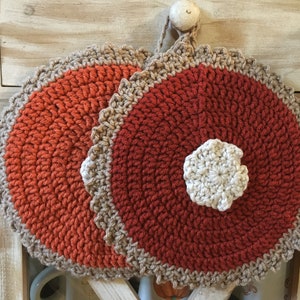 Yummy Crochet Custard Pie Hotpad/Pot Holder