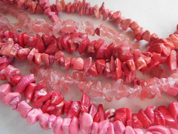 chunky statement necklace multi strand twisted be… - image 2