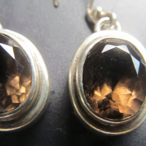 Lori Bonn smokey topaz sterling silver dangle earrings