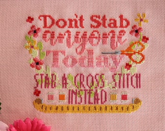 Funny Snarky Cross Stitch Pattern - Modern Cross Stitch Pattern - Digital Cross Stitch Pattern - Sarcastic Cross Stitch Pattern
