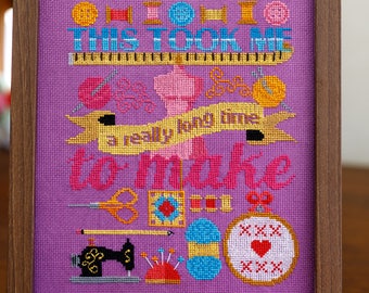 Craft Cross Stitch Pattern - Digital Cross Stitch Pattern - Sewing Cross Stitch Pattern - Modern Cross Stitch Pattern