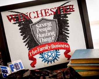 Family Business Cross Stitch - PDF Digital Pattern - Winchester