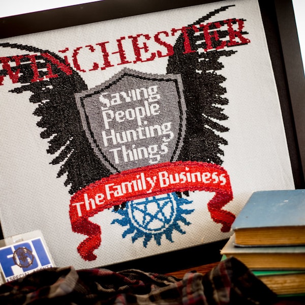 Family Business Cross Stitch - PDF Digital Pattern - Winchester