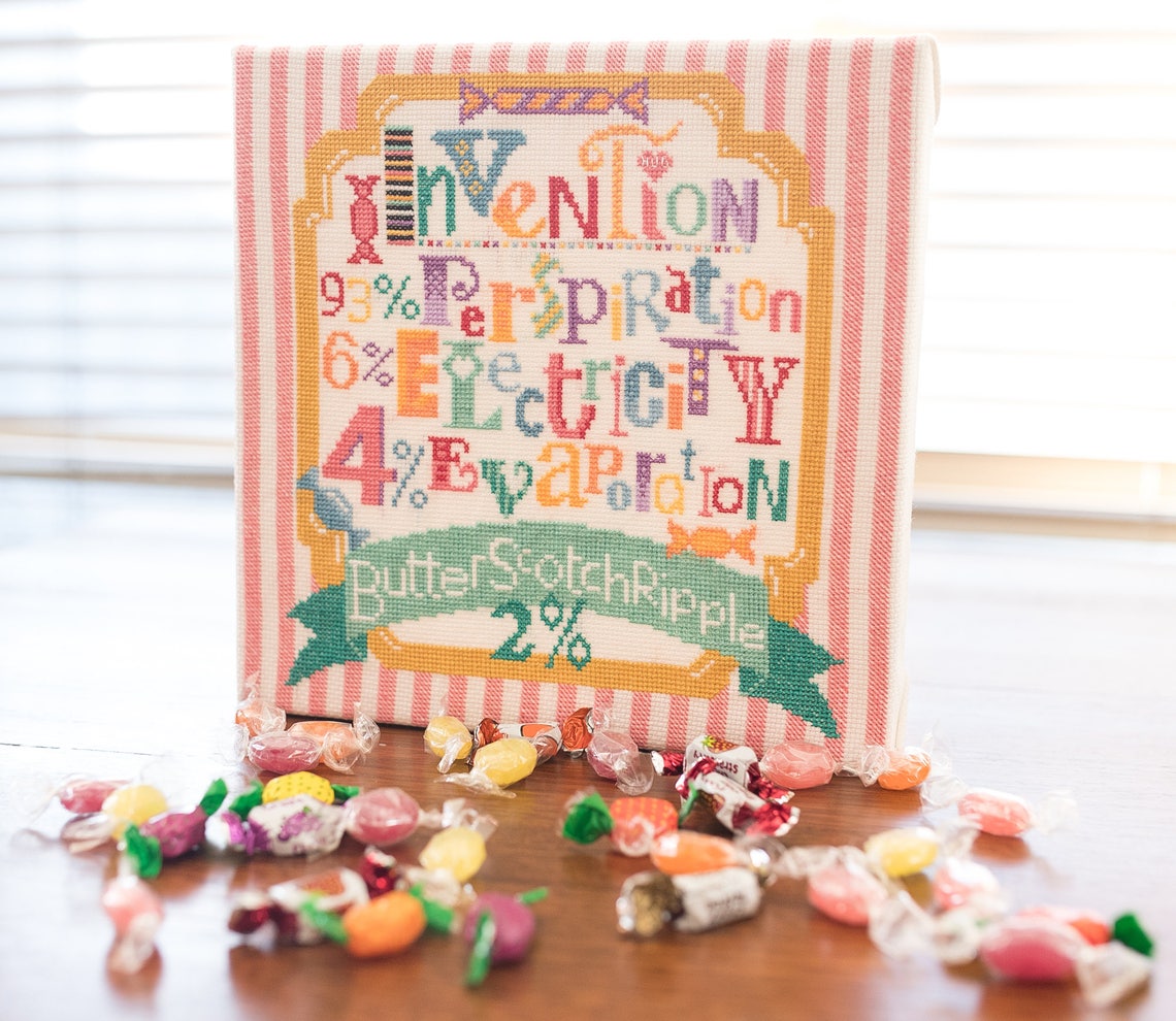 Butterscotch Ripple Willy Wonka Modern Cross Stitch Etsy Australia