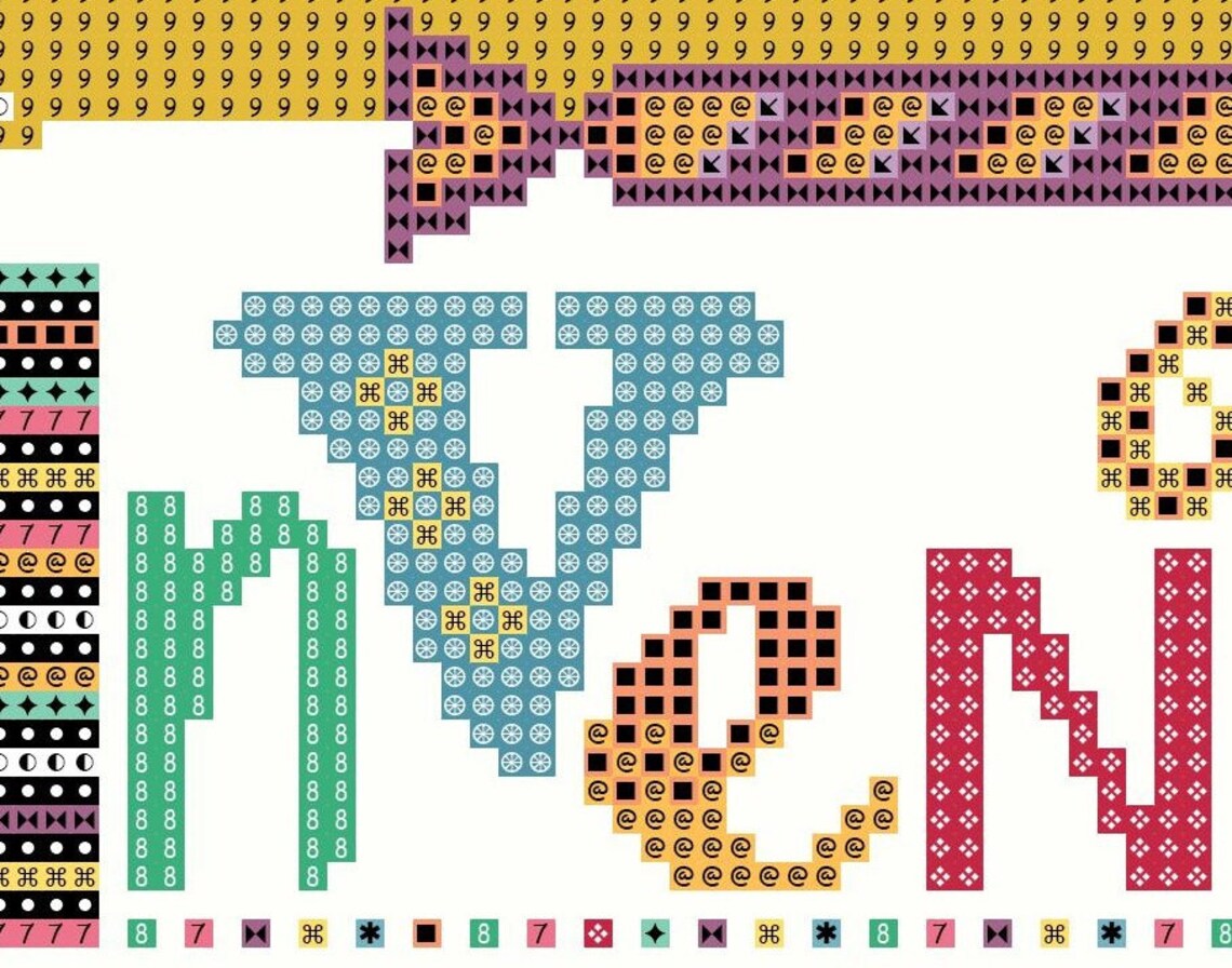 Butterscotch Ripple Willy Wonka Modern Cross Stitch Etsy