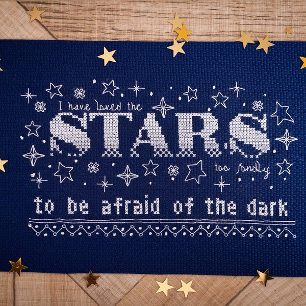 Stars Cross Stitch Pattern - Modern Cross Stitch Pattern - Digital Cross Stitch Pattern