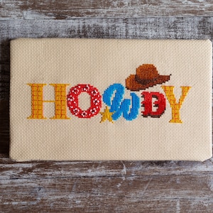 Howdy Cowboy Cross Stitch - Cross Stitch Pattern - Digital Cross Stitch Pattern