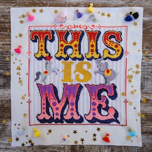 This is Me Circus Cross Stitch Pattern - Circus Cross Stitch Pattern - Digital Cross Stitch Pattern PDF
