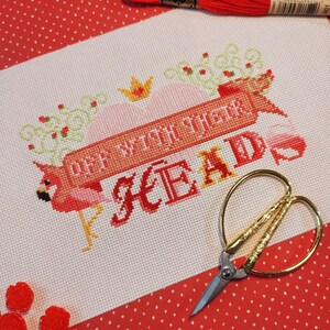 Off with their Heads Cross Stitch Pattern PDF / Queen of Hearts Cross Stitch Pattern/ Wonderland Cross Stitch Pattern
