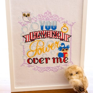 You Have No Power Over Me - Labyrinth Inspired Cross Stitch Pattern - Digital PDF Pattern