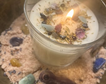 Same Day  - Crystal Charged Protection Candle Burning