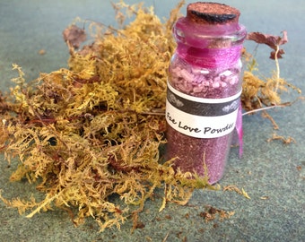 FAE LOVE POWDER incense, sprinkling salt, draw in love, positive energy, draw in the Fairies