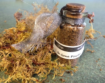 BE GONE! extra powerful bannishing incense powder and protection from negativity and evil