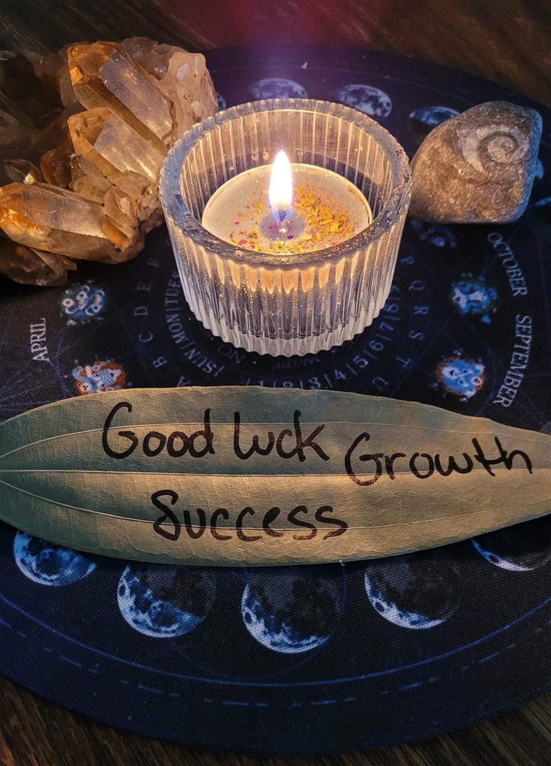 Same Day Enhance Luck Candle, Energy, Success, Candle Burning image 1