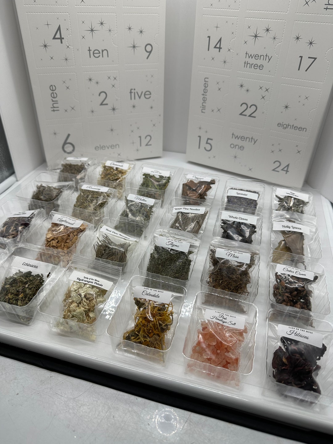 Herb Advent Calendar Witchy Dried Herbals Etsy Canada