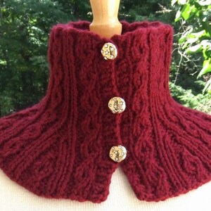 Knitting Pattern Twisted Cable Neck Shoulder Warmers Knit Cable knitting-pattern-twisted-cable-neck-shoulder-warmers-knit-cable