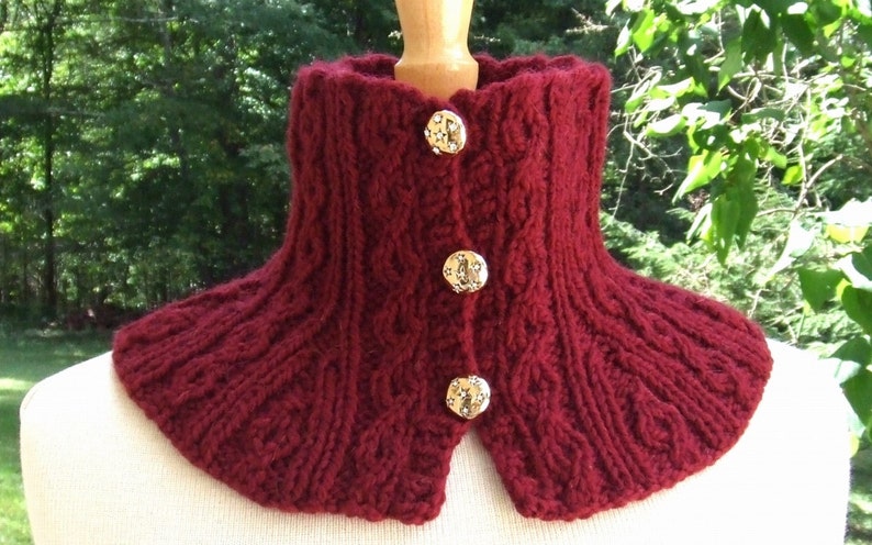 Knitting Pattern Twisted Cable Neck Shoulder Warmers Knit Cable knitting-pattern-twisted-cable-neck-shoulder-warmers-knit-cable