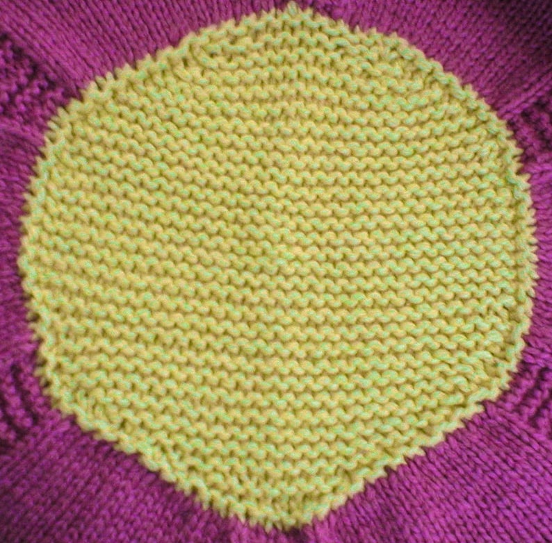 Knitting Pattern Flower Baby Blanket Knit Pink Baby Blanket Etsy