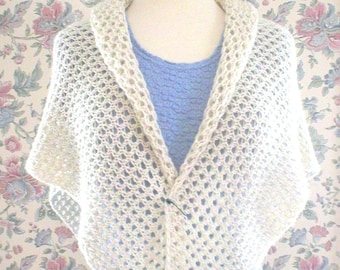 Knitting Pattern – Spring Lace Wrap, easy knit lace shawl wrap, in  DK wt. alpaca yarn, PDF pattern, in English Only