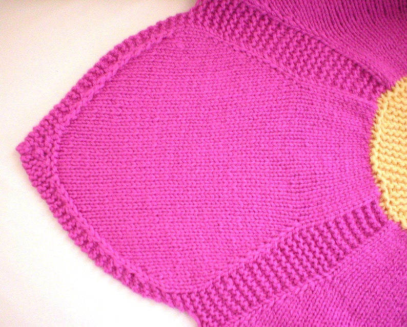 Knitting Pattern Flower Baby Blanket Knit Pink Baby Blanket Etsy