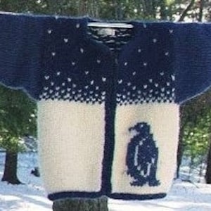 Knitting Pattern - Fulled Snowpals, knit felted child&#39;s, boy&#39;s, girl&#39;s Lopi, bulky, zippered or clasped jacket, PDF pattern, in English Only