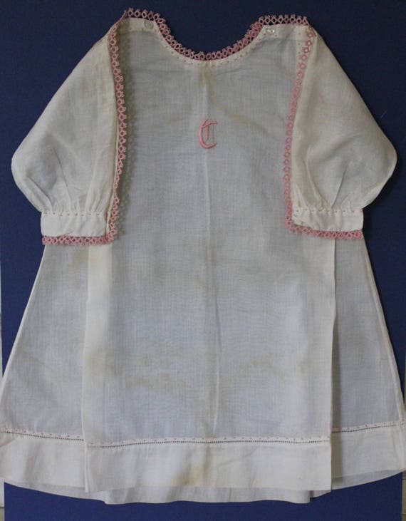Exquisite French vintage toddlers dress, French gi