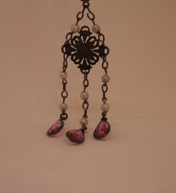 French Art Deco necklace French Antique pendant wi