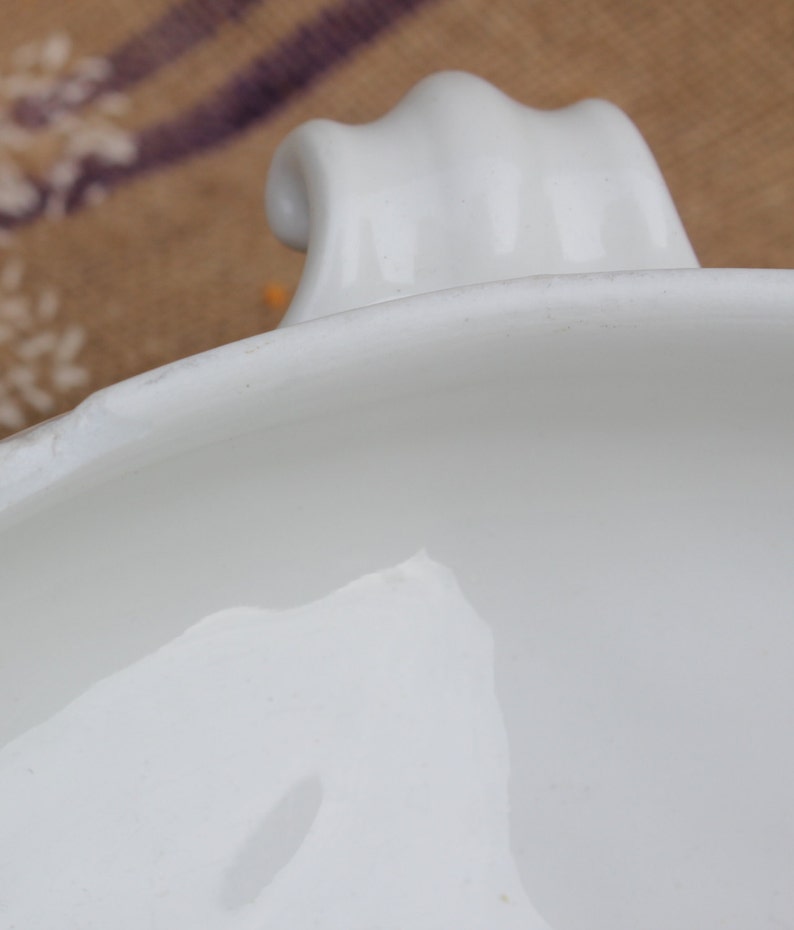 White French soup tureen French stew bowl soupiere French vintage bowl French vegetable dish French serving dish French vintage tureen