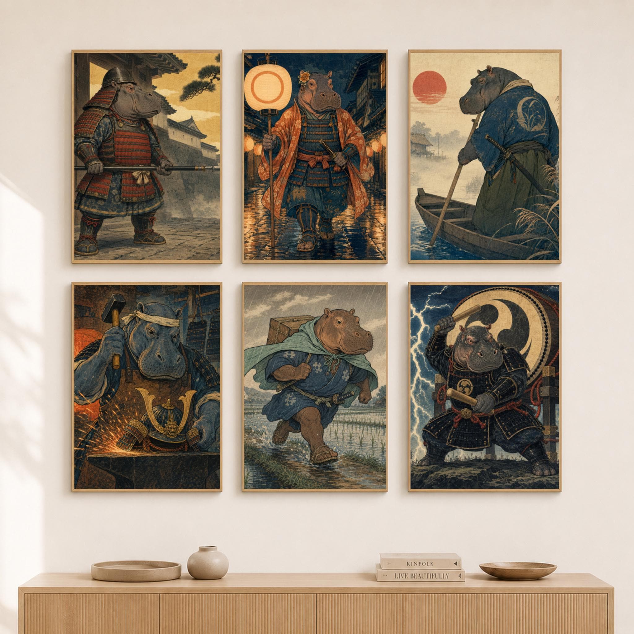 Hippo Goes Overseas ヒッポ外国へ46枚 Japan Hippo - Etsy
