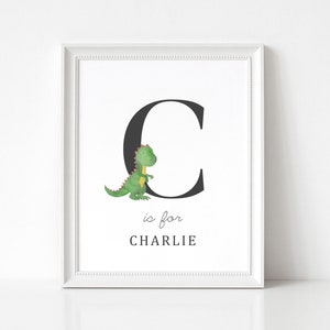 Dinosaur Name Sign Nursery, Dinosaur Nursery Decor, Dinosaur Decor Nursery, New Baby Gift Personalized, Baby Room Decor