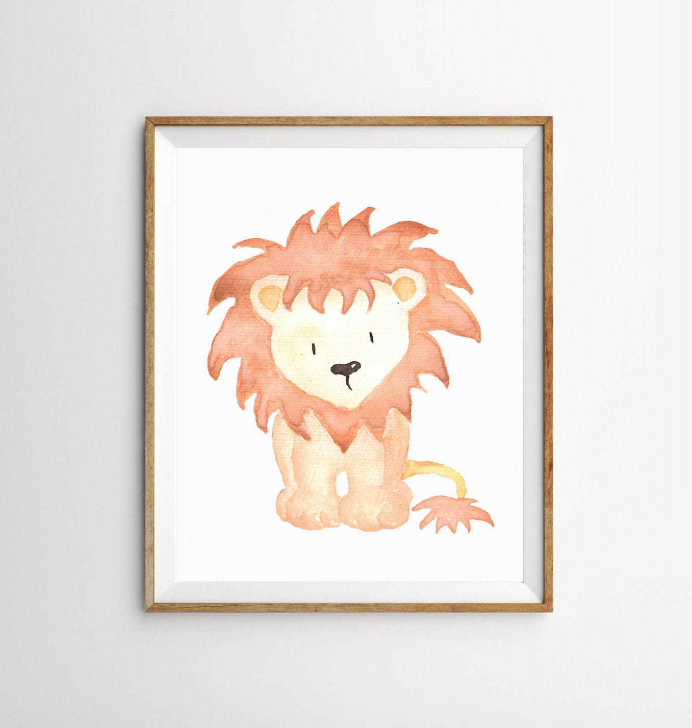 Lion Print Nursery wall decor Baby Lion Wall Art Kids Room Etsy