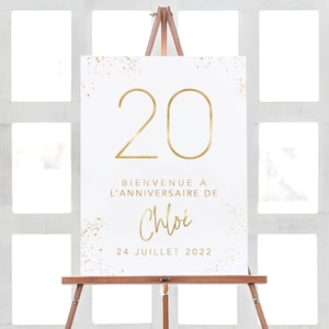 Decorazioni per il 20° compleanno, cartello di benvenuto per la festa di compleanno, benvenuto per il 20° compleanno