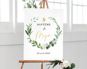 Baptism Welcome Sign, Baptism Decorations Sign, Baptism Announcement, Baptism Printable, Welcome Baptism Party