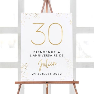 30th Birthday Decorations, Welcome Birthday Party Sign, 30th Birthday Welcome