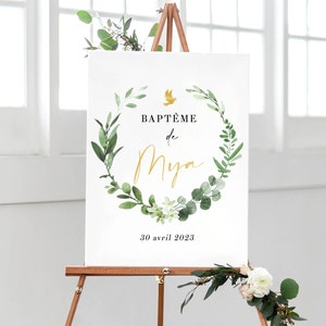 Baptism Welcome Sign, Baptism Decorations Sign, Baptism Announcement, Welcome Baptism Party