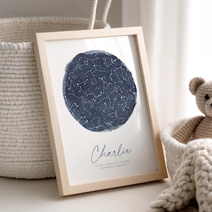 Personalisierte Sternenkarte: Baby Constellation Geschenk