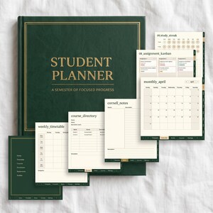Planificador de regreso a clases para estudiantes, planificador académico digital GoodNotes, calculadora de promedio de calificaciones (GPA) para seguimiento de tareas, descarga de planificador para iPad en PDF