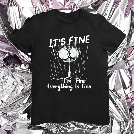 stressed out cat shirt
