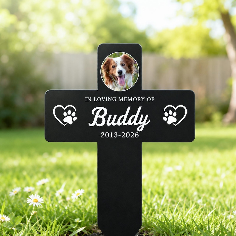 Custom Dog Photo Stake - Etsy
