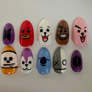 BTS BT21 Nails