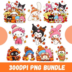 Kawaii kattenclipart | Dierenvriendjes PNG SVG-bundel (digitale download)