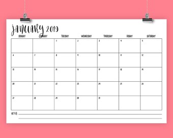 11x17 calendar etsy