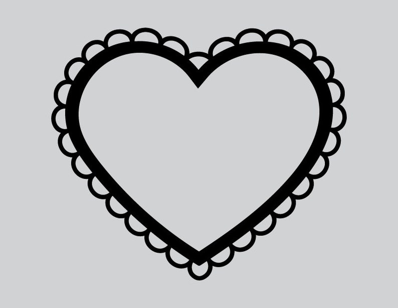Download Simple Doodle Heart Clip Art Set PNG SVG VECTOR Minimalist ...