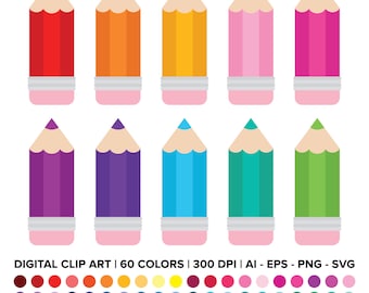 Art Supplies Clipart, Markers, Pencils, Crayons, Paint, School, PNG By  Twingenuity Graphics