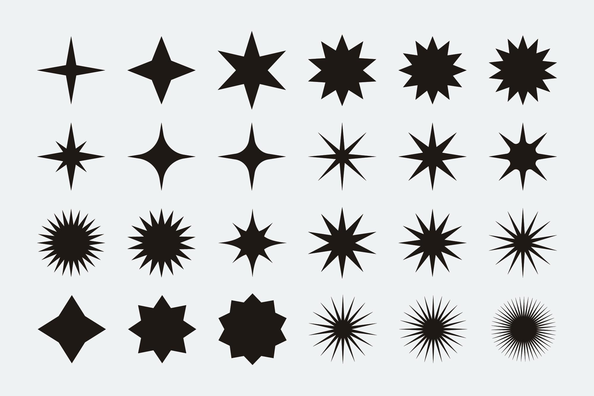 Star Shape Ascii Star Shape Clip Art Collection, PNG, SVG, VECTOR, Star Symbol, Star Set ...